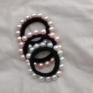 Pearl hair ties